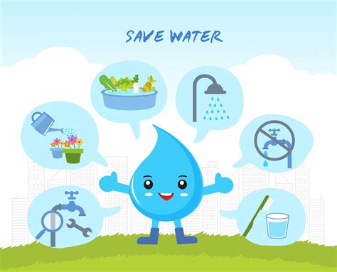 Save Water Cartoon Images