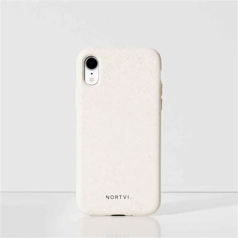 Iphone Xr Case Nortvi Sand White Sustainable Premium And Durable