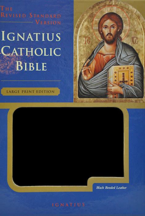 Ignatius Rsv Bible Black Leather Large Print Edition