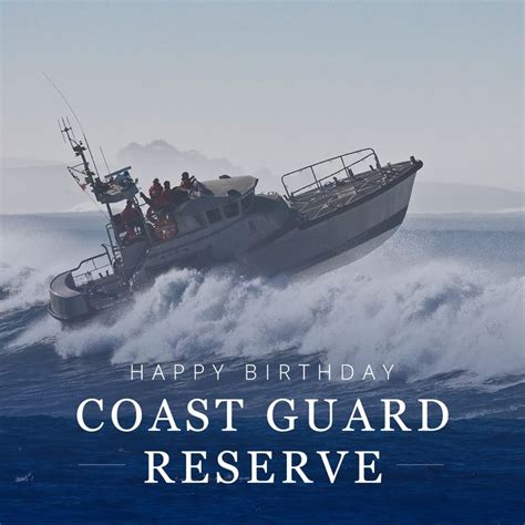 Happy Birthday Coast Guard Reserve In 2021 Coast Guard Reserve