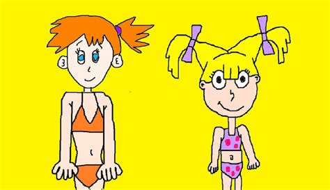 misty and angelica pickles wearing their bikinis by tommypicklesfan1992 on deviantart