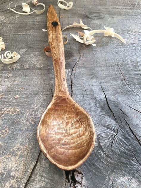 Hand Carved Wooden Spoon By Thewoodtamer On Etsy Wooden Spoons Dollar