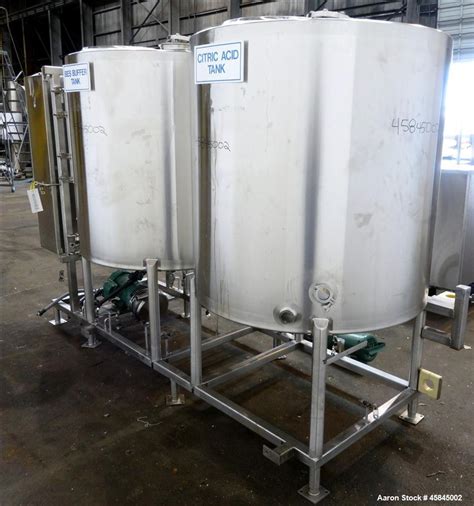 Used Sani Matic Clean In Place Two Tank System