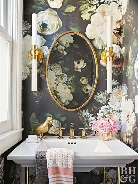 10 Reasons To Wallpaper Your Bathroom Floral Wallpaper Bathroom