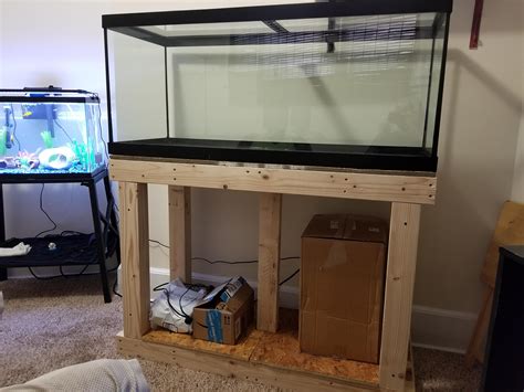 My New 75g Tank Built Stand Out Of 2x4s And Plywood Raquariums