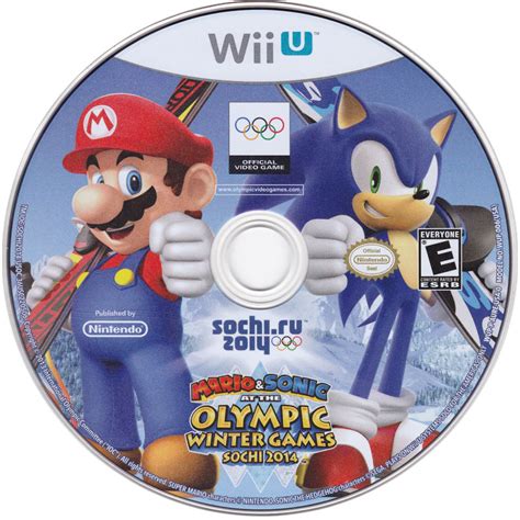 Mario Sonic At The Olympic Winter Games Sochi Wii U Box