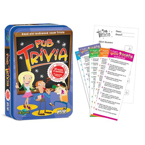 Pub Trivia Tinned Game U Games Australia Educational Toys Games