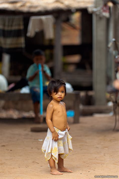 Wild One A Beautiful Light Falls On A Cute Rural Cambodian Girl In A Village Near The Sambor