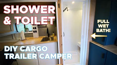 Cargo Trailer Bathroom Full Shower And Toilet Youtube