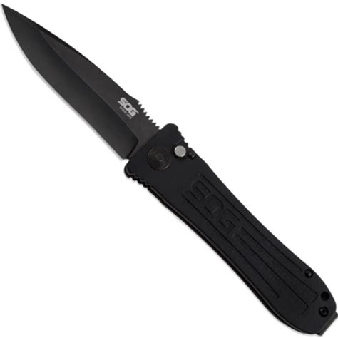 Sog So 1001 Strat Ops Auto Knife Cpm S35vn Black Blade
