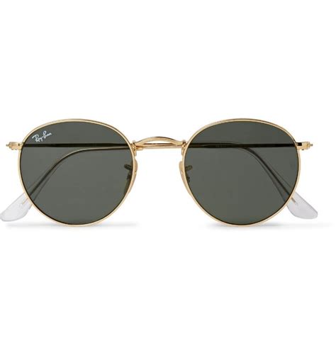 Gold Round Frame Gold Tone Sunglasses Ray Ban Ray Ban Round Sunglasses Round Frame