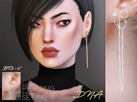 The Sims Resource Piercing Set N18 Bts V