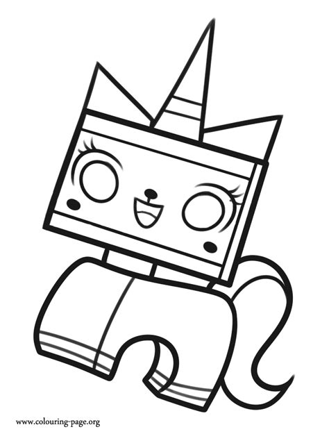 Free printable coloring pages for kids. The Lego Movie - Unikitty, a unicorn coloring page
