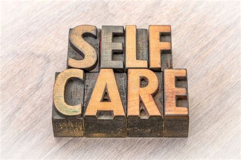 Self Care Words On Wooden Blocks Self Treatment Concept Pink