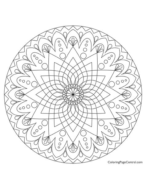 All rights belong to their respective owners. Mandala - Circle 02 Coloring Page | Coloring Page Central