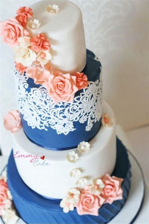18 Peach And Classic Navy Blue Inspired Wedding Ideas Weddinginclude