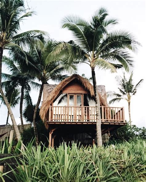 Bali Indonesia Beach Hut Surrounded By Palm Trees Vacationspotsworld