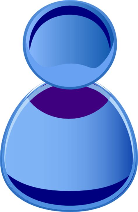 Blue Symbol Person Clip Art At Vector Clip Art