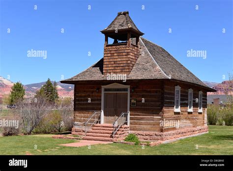 Old Church And School Torrey Utah Stock Photo Alamy