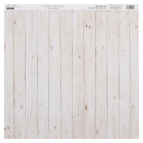 Buy The Ivory Planks Scrapbook Paper By Recollections At Michaels