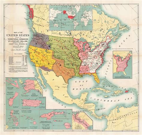 Territorial Expansion Of The United States Map United States Map
