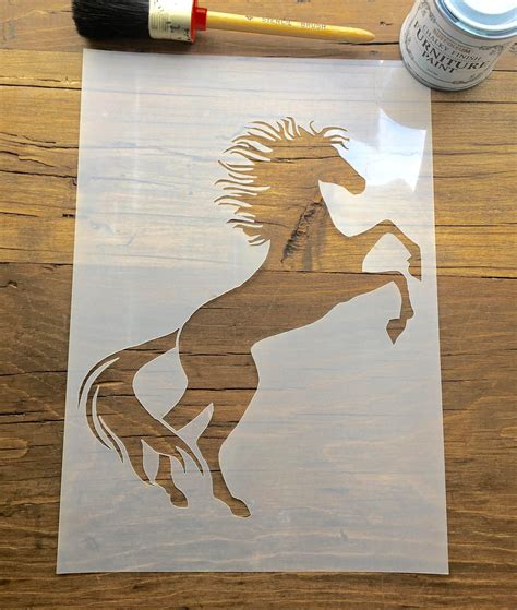 Crown Stencil Horse Stencil Animal Stencil Spray Painting Painting