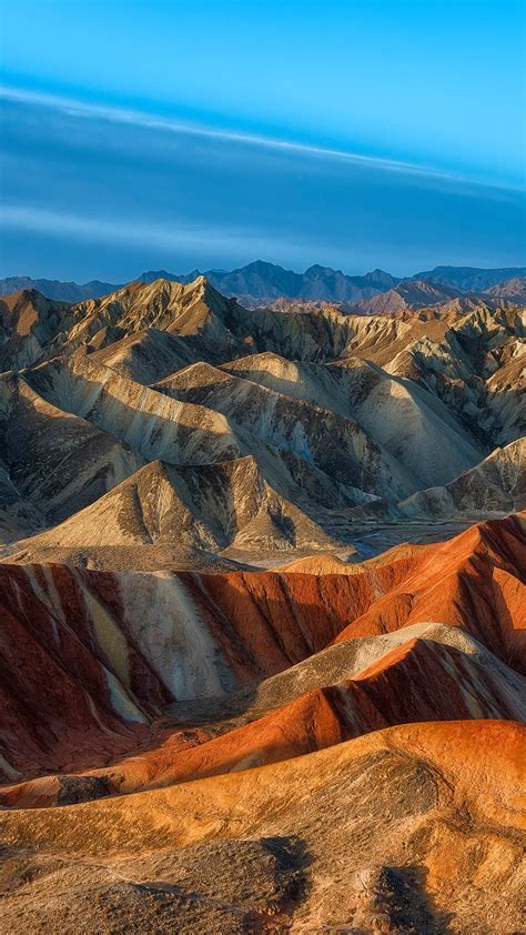 Colorful Mountains In Danxia Landform In Zhangye National Geopark