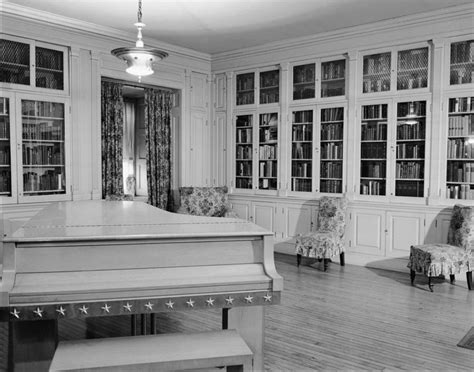 The White House Library In 1941 Located On The Basement Floor