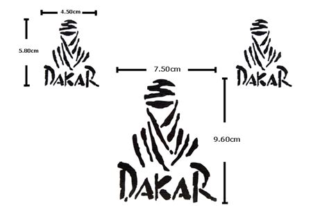 Dakar Decals Set Black Matte