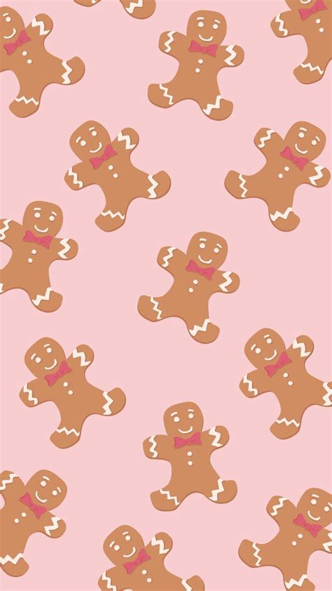 Cute Christmas Gingerbread Wallpapers Wallpaper Cave