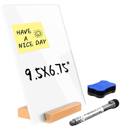 Buy Desktop Dry Erase Board Small Dry Erase Whiteboard With Stand Toughened Glass Whiteboard