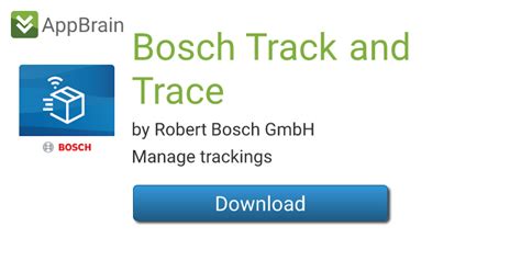 Bosch Track And Trace For Android Free App Download