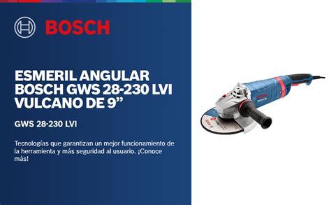 Bosch Esmeril Gws Lvi V Amazon Mx Herramientas Y