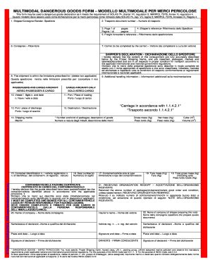 Dangerous Goods Form 2020 Fill And Sign Printable Tem Vrogue Co