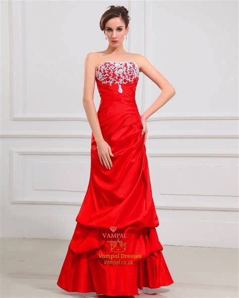 elegant red prom dresses