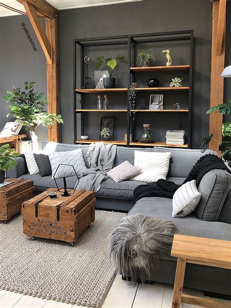 Grey Warm And Cozy Living Room Ideas 25 Rustic Living Room Ideas