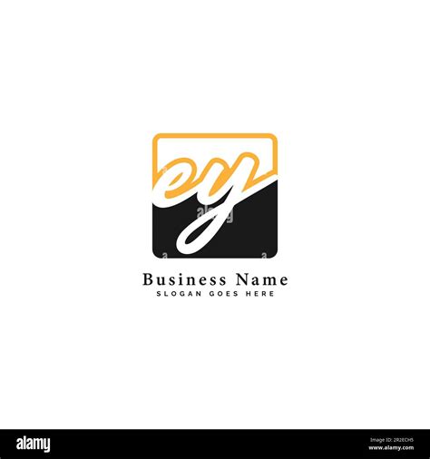 E Y Ey Initial Letter Handwritten And Signature Vector Image Template