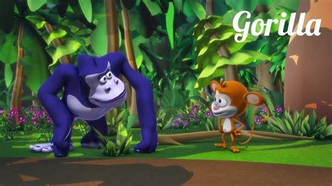 Kids Videos L Monkey See Monkey Do L Gorilla L Cartoon I Youtube