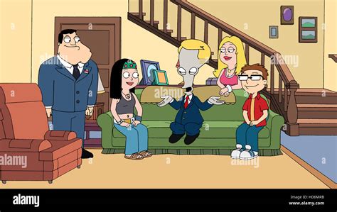 American Dad From Left Stan Smith Hayley Smith Roger Francine