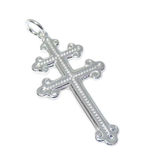 Cross Of Lorraine Sterling Silver Pendant 925 X 1 Holy Crosses
