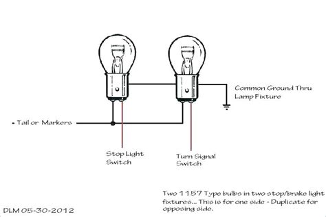Here we can control a bulb from two different places by the second terminals of both switches are connected to the bulb to provide live line supply while the. How to wire dual filament, 3 wire tail light, turn signal or DRL lights - OBD Innovations Blog