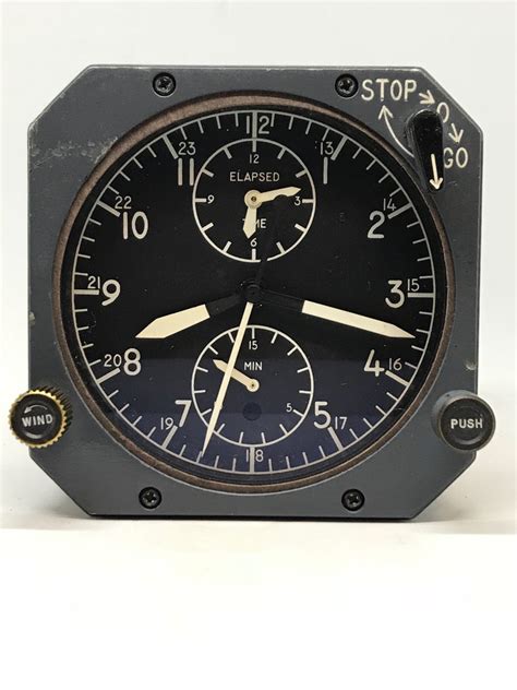 Vintage Jaeger Lecoultre Abu 1a Boeing Aircraft Clock Historic