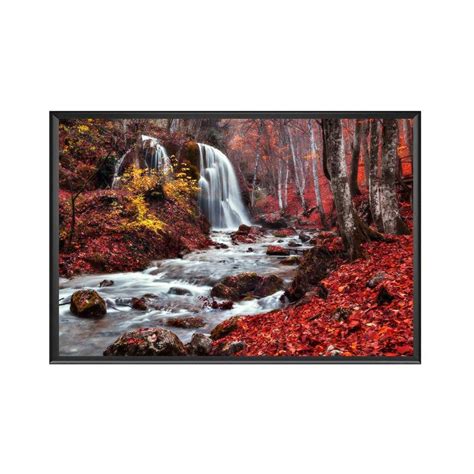 Buy Waterfall High Quality Uv Textured Wall Poster With Frame 18