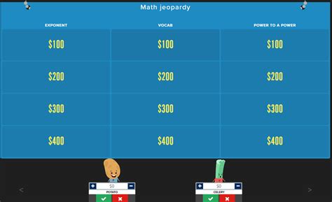 Math Jeopardy Assessment Math Jeopardy Math Jeopardy Game Math
