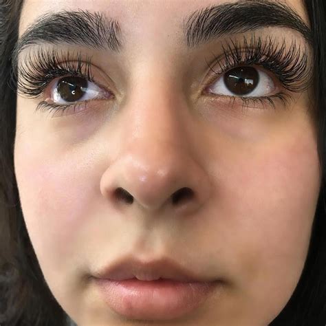 hybrid lashes are a mix between individuals and volume they are great for anyone with natural