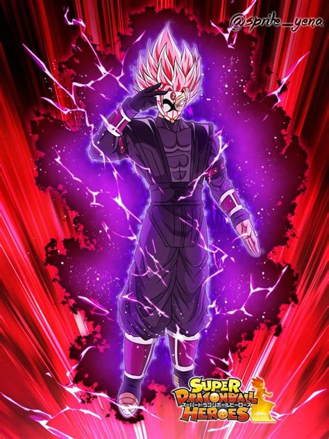 Goku Black Ssj Rose 2 Crimson Masked Saiyan In 2021 Dragon Ball Art
