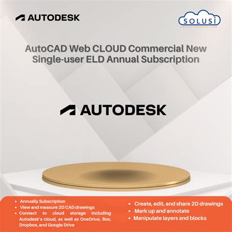 Harga Jual Lisensi Autocad Web Cloud Commercial New Single User Eld