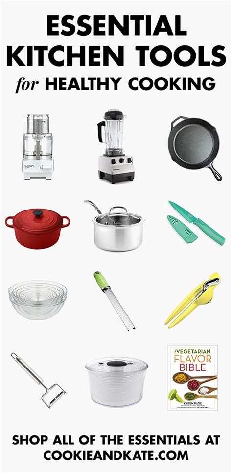 All kitchen staff should be familiar with the different types of hand tools and small equipment used in their respective work area. Healthy Kitchen Essentials - Cookie and Kate | Healthy ...