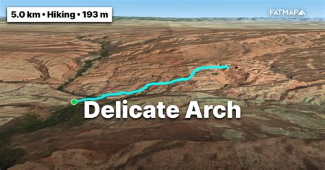 Delicate Arch Outdoor Map And Guide Fatmap