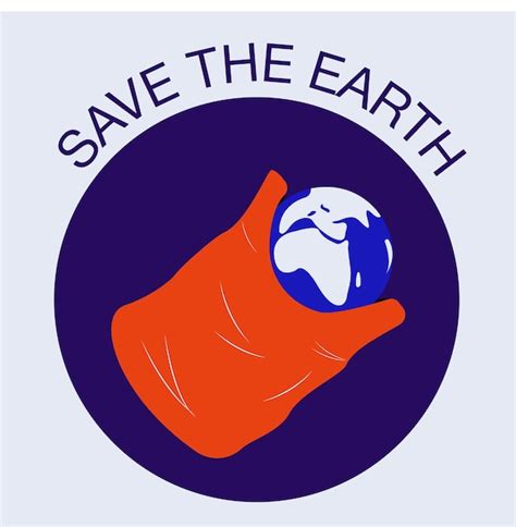 Premium Vector Save The Earth Flat Vector